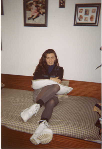 thats her bed, heheheheheh